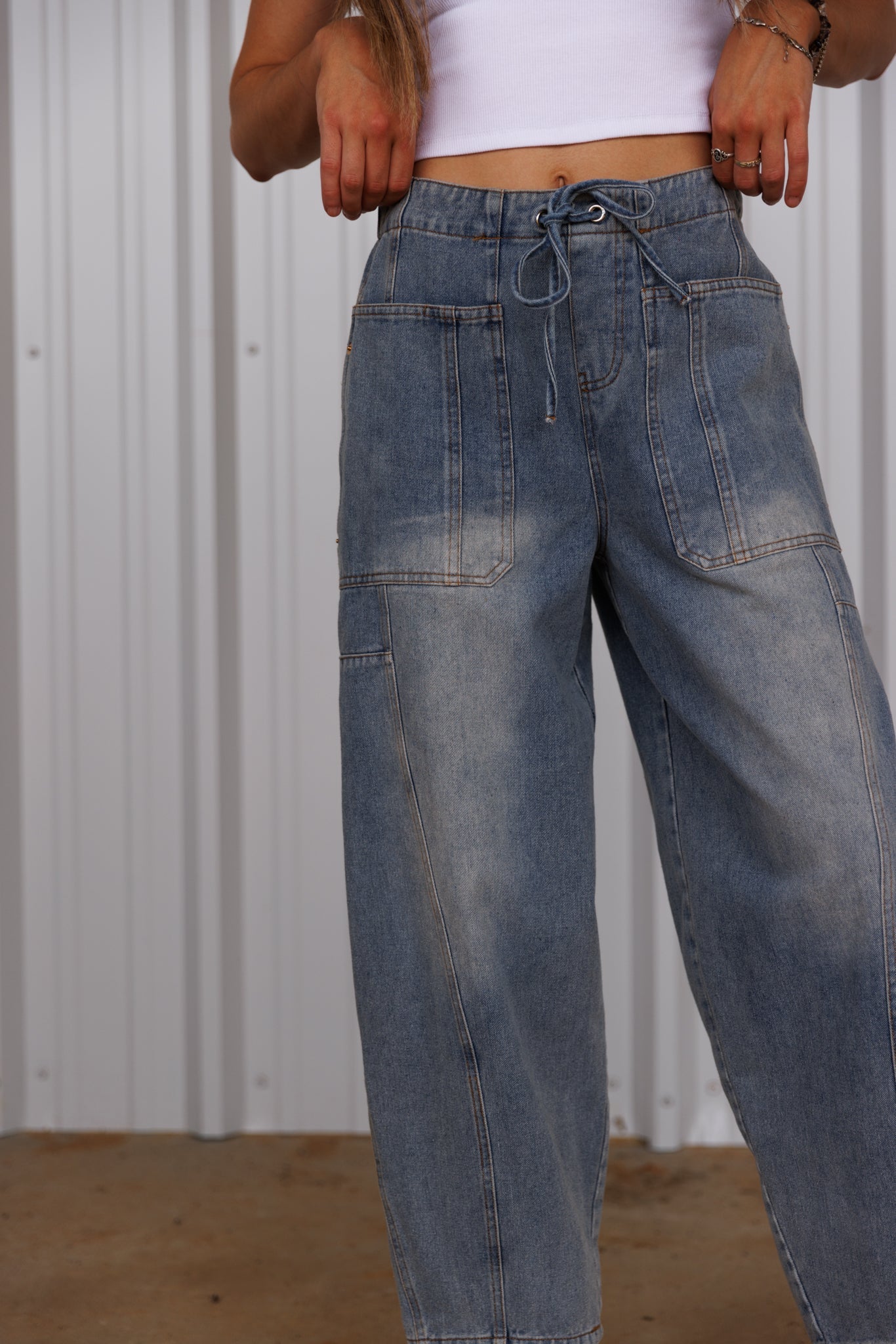 The Sariah Barrel Jean