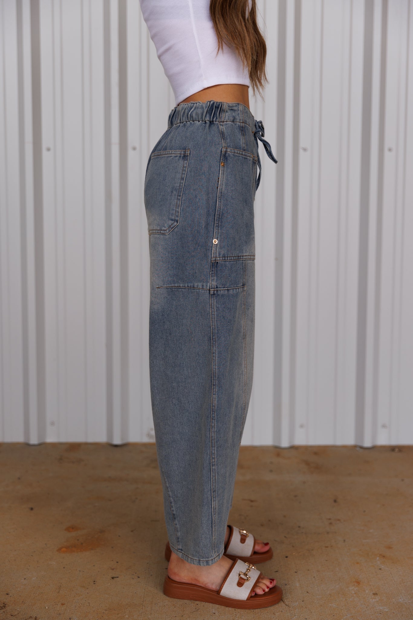 The Sariah Barrel Jean