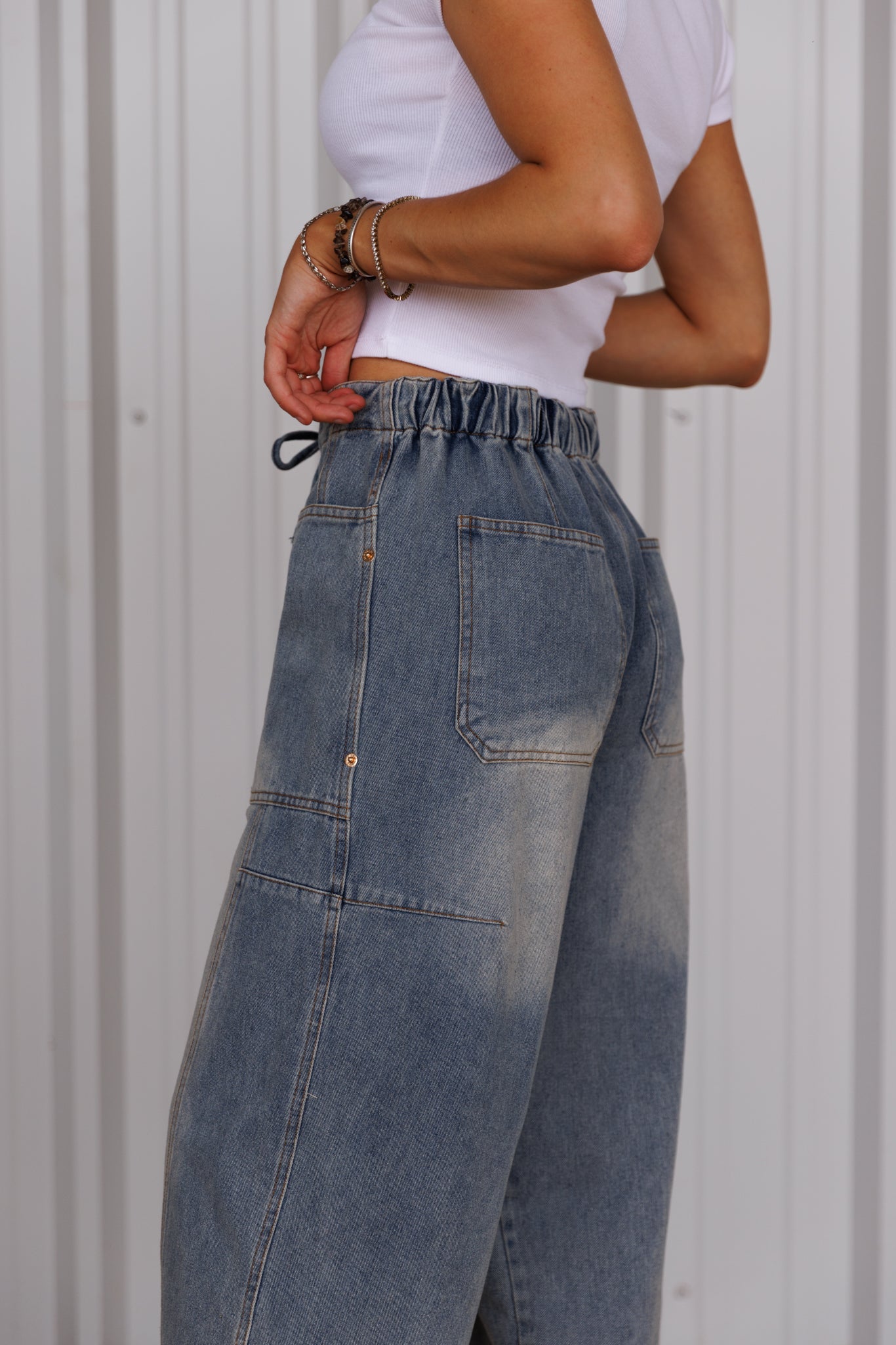 The Sariah Barrel Jean