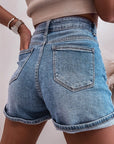 Rhinestone Denim Shorts