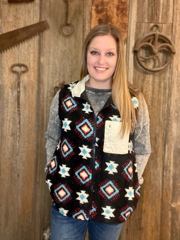 Kallie Mae’s Western Aztec Vest