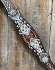 Cowhide Clear Browband/One Ear Tack Set 