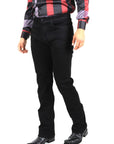 Holt Men's Jet Black Boot Cut Jeans