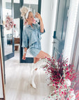 Denim washed set