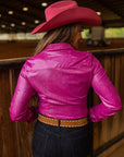 BERRY SPARKLE PERFORMANCE RODEO SHIRT
