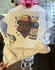 Punchy Highland TEE or CREWNECK