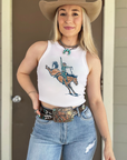 Buckin’ Horse Cropped Tank