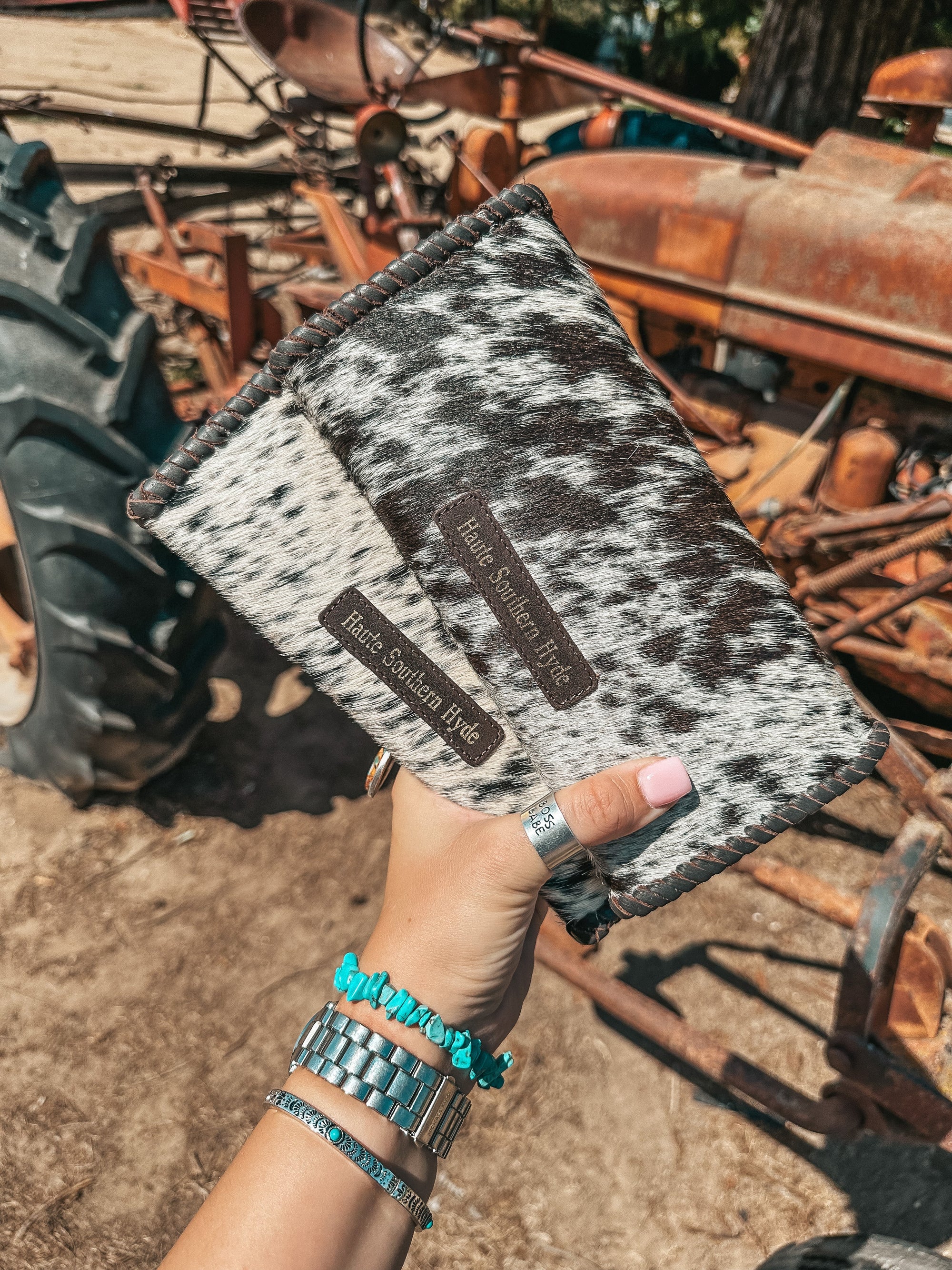 The Elva (Brown Leather) Wallet a Haute Southern Hyde by Beth Marie Exclusive