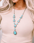 Turquoise Water Drop Accent Necklace