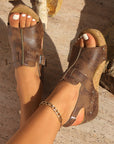 Camila Cut Out Buckle Platform Sandals
