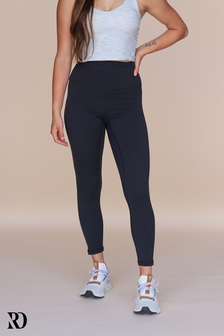 BLACK FLEECE LINED VITAL LEGGINGS | RD ESSENTIALS