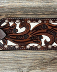 Medium Oil Bronc Noseband With Copper Dots