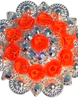 Bright Silver Neon Orange and AB