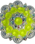Bright Silver Neon Yellow and AB