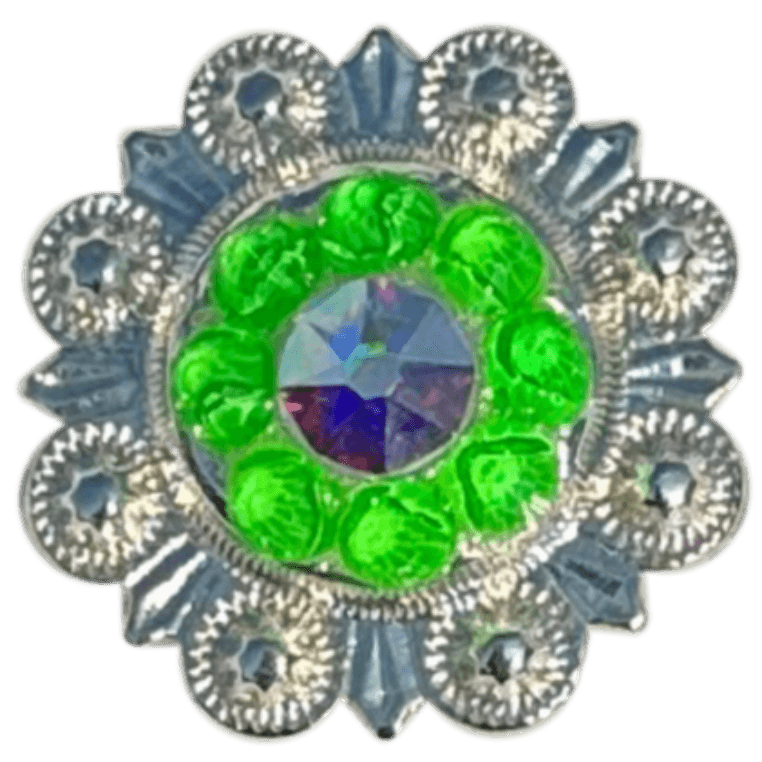 Bright Silver Neon Green and AB