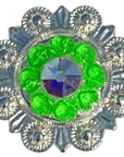 Bright Silver Neon Green and AB
