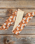 Brown and Cream Western Skinny Mini Wild Rag Scarf / Cowgirl Necktie 