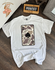 Camo Playing Card TEE or CREWNECK