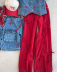 The Leighton Pant in Red
