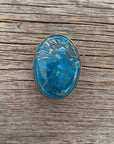 Blue Cabochon Western Concho  1" CABBL