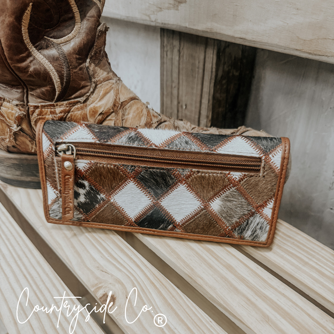 Magdalene Concealed Carry Cowhide Purse and Wallet BUNDLE