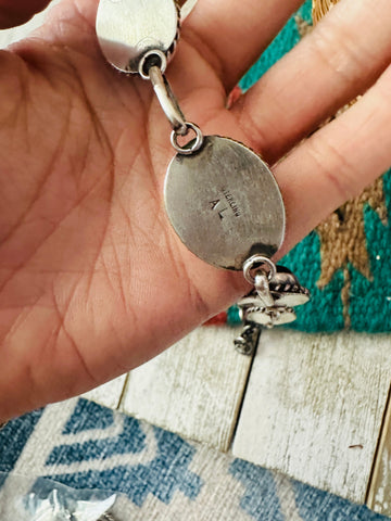 Navajo Black Onyx & Sterling Silver Necklace