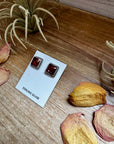 Dahlia Rose Stud Earrings – Sterling Silver