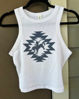 Aztec Bronc Cropped Tank