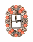 Copper Coral - Clear Crystal Conchos Sizes from 1"-3" and Buckles