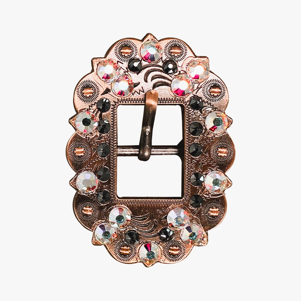 Copper Jet - AB -  Crystal Conchos Sizes from 1&quot;-3&quot; and Buckles