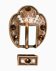 Copper Topaz - AB - Pearl - Crystal Conchos Sizes from 1"-3" and Buckles