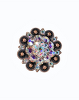 Copper AB Crystal Conchos Sizes from 1"-3" and Buckles