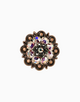 Copper Jet - AB -  Crystal Conchos Sizes from 1"-3" and Buckles