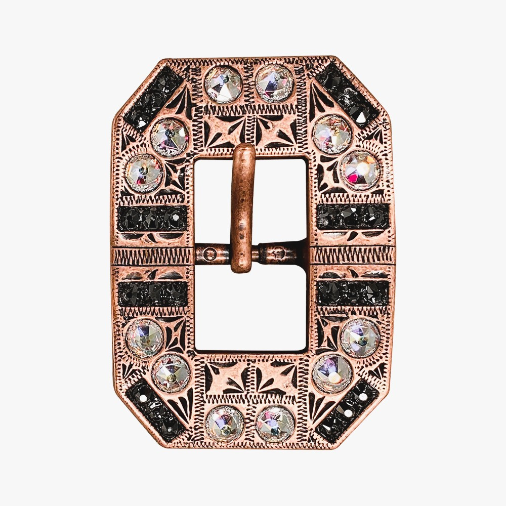 Copper Jet - AB -  Crystal Conchos Sizes from 1&quot;-3&quot; and Buckles