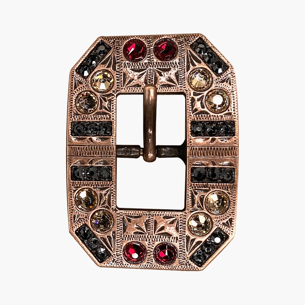 Copper Ruby - Jet - Champagne - Crystal Conchos Sizes from 1&quot;-3&quot; and Buckles
