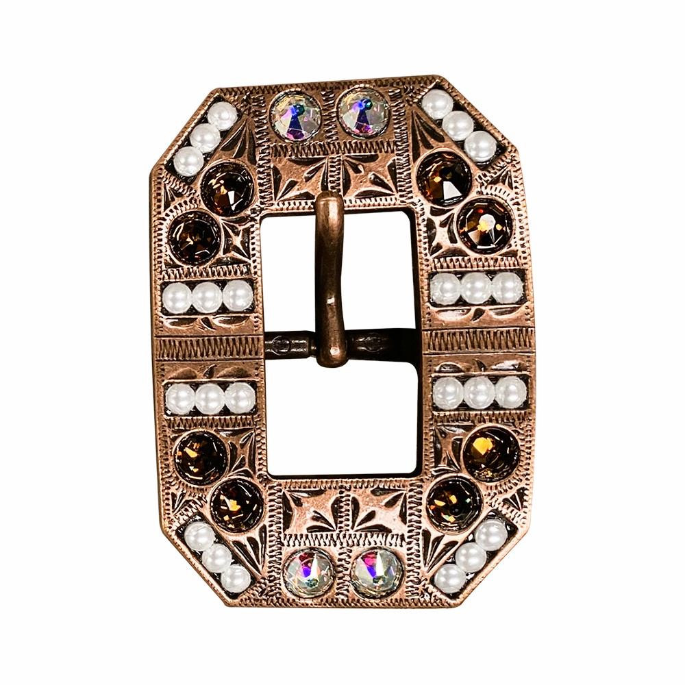 Copper Topaz - AB - Pearl - Crystal Conchos Sizes from 1&quot;-3&quot; and Buckles