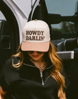 Howdy Darlin Corduroy Cap In Beige