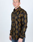 Men’s Legendary Aztec Cotton Spandex Modern Fit shirt - Black