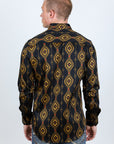 Men’s Legendary Aztec Cotton Spandex Modern Fit shirt - Black