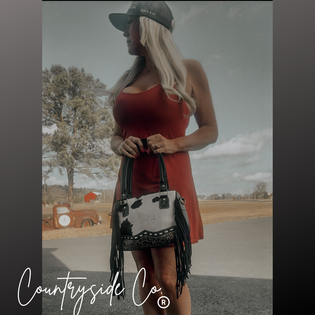 Priscilla Cowhide Conceal Carry Purse by Countryside Co.