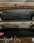 Stockyard Checkered Cowhide Wallet by Countryside Co.