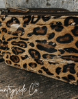 Cheetah Cowhide Wallet - Wristlet