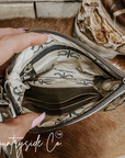 Colette Cowhide Wristlet
