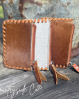 Tooled Leather Pouch, Bag Organizer