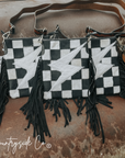 Thunderhide Cowhide Checkered Purse by Countryside Co.