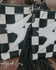 Thunderhide Cowhide Checkered Purse by Countryside Co.