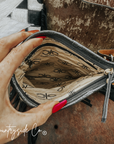 Thunderhide Cowhide Checkered Purse by Countryside Co.