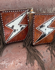Bronco Tooled Leather Bolt Purse by Countryside Co.