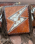 Bronco Tooled Leather Bolt Purse by Countryside Co.