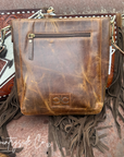 Bronco Tooled Leather Bolt Purse by Countryside Co.